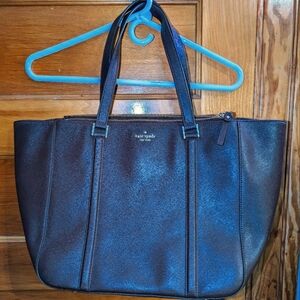 Kate Spade/ XL Leather Handbag Tote with Double Straps and Multiple Dividers